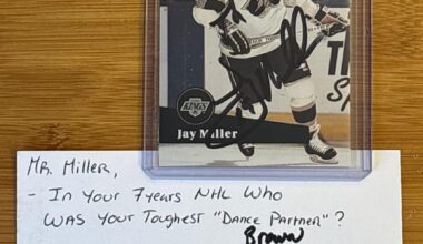 Former Boston Bruins and LA Kings enforcer Jay Miller.