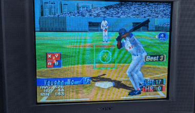 I was happy to discover World Series Baseball '98 on the Sega Saturn has Mo Vaughn's classic hunched-over batting stance.