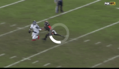 [Highlight] Cam Ward somehow shakes off a sack