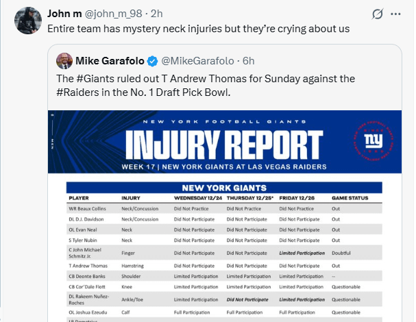 Yeah, we're the ones who are the problem.