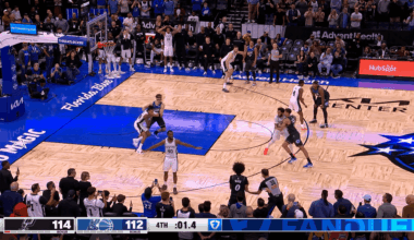 [Highlight] Luke Kornet comes up with the game-saving block for the Spurs as they beat the Magic, 114-112 in Orlando.