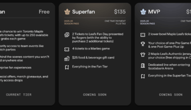 Fan Access Paid Tiers Details