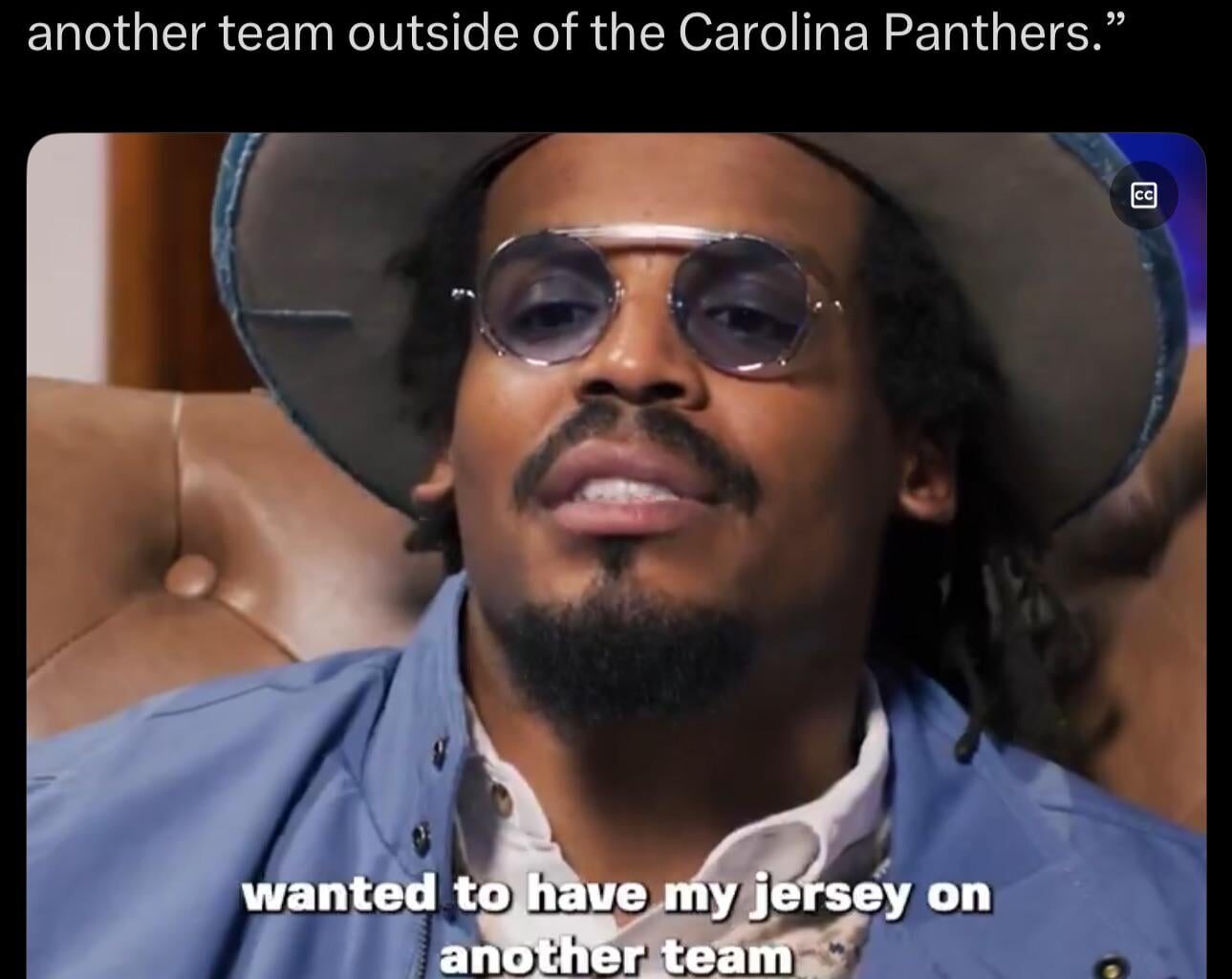 [Quick] Cam talks about never wanting to have worn another teams jersey