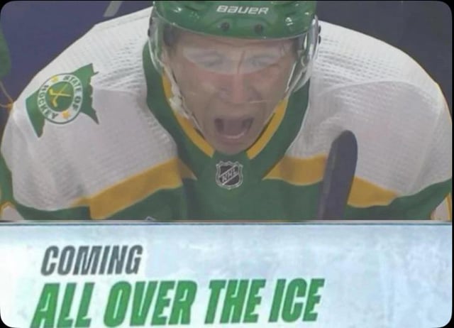 Hey Wild fans, can you guys please share EVERY Coming All Over the Ice meme images with me?