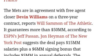 Deferred money involved with the Devin Williams deal, and as you guys saw Anthony Dicomo and Andy Martino said they're still in on re-signing Diaz. Stay positive