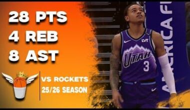 Keyonte George 28 Points/8 Assists vs Rockets Full Highlights! (12/1/2025)