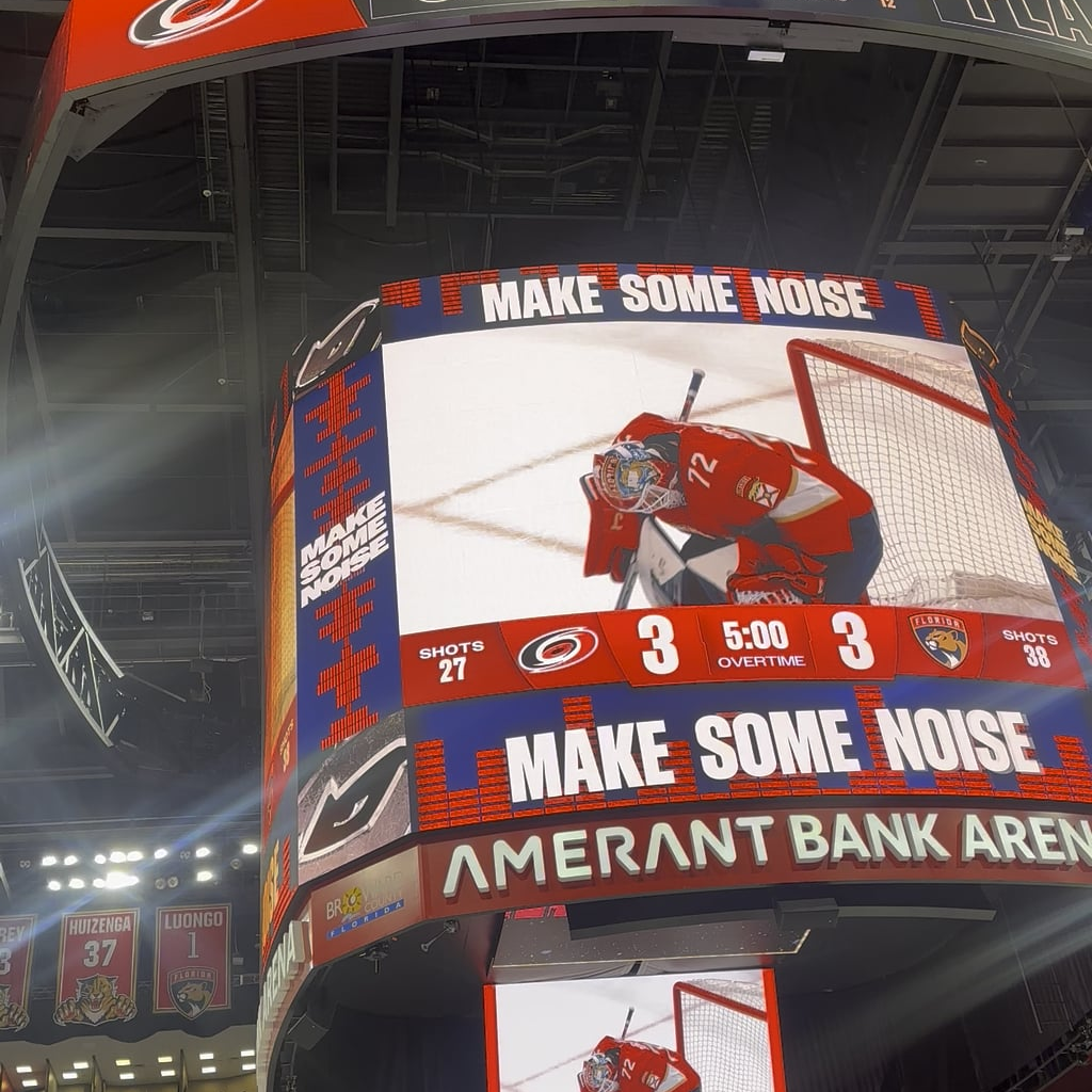 My first ever hockey game