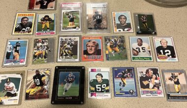 My collection of Steelers rookie cards. Any idea of the value ?