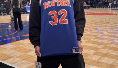 For my wrestling fans, Kazuchika Okada was at the Knicks game