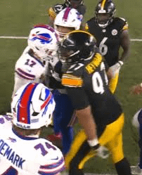 What did Josh Allen say to Cameron Hayward (wrong answers only)?