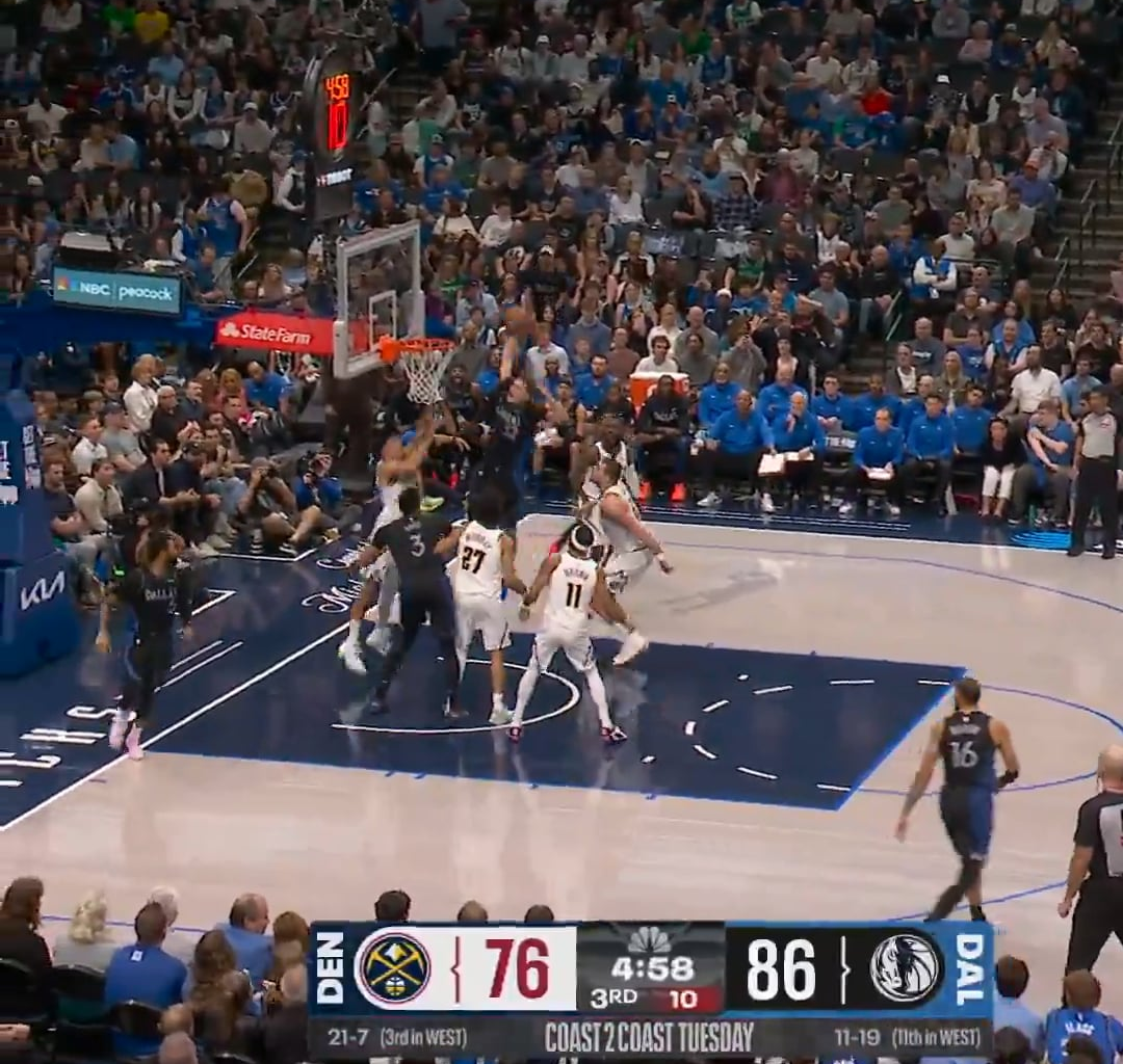 Cooper Blows By Jokic And Delivers The Statue Of Liberty Poster At The Rim!