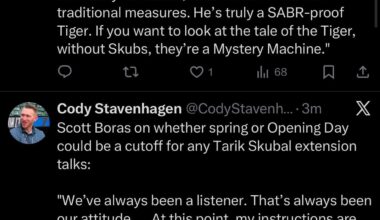 Scott Boras comments on Skubal: