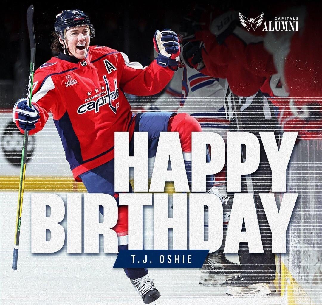 Happy 39th Birthday to T.J. Oshie