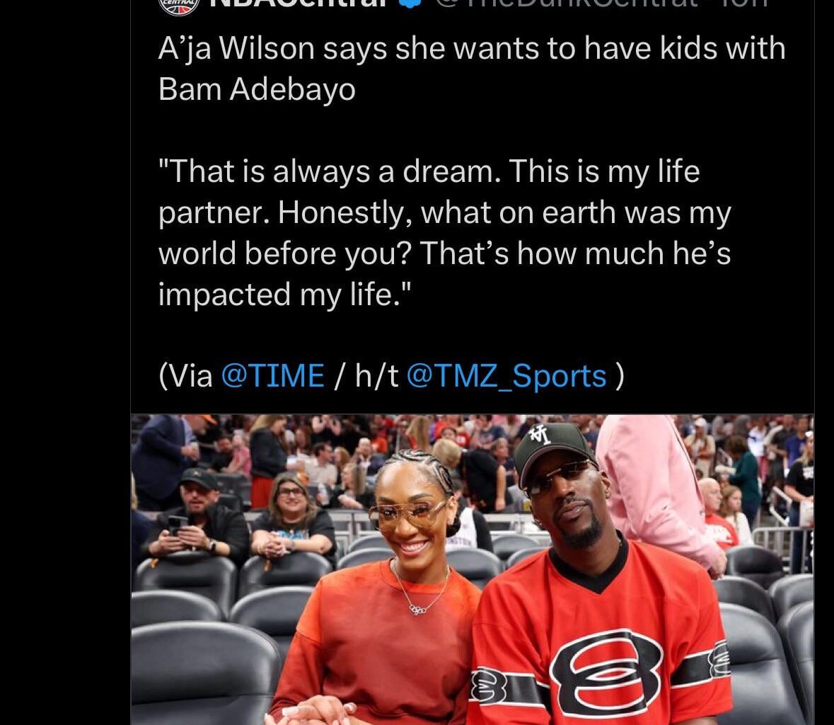 With the first pick in the 2048 NBA draft the OKC Thunder select Bam Adebayo jr- player comp Wemby plus Shaq