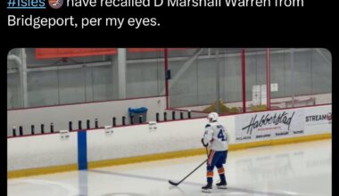 [Rosner] Warren called up from Bridgeport