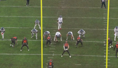 Who had “Elic Ayomanor leveling Myles Garret” on their bingo card?