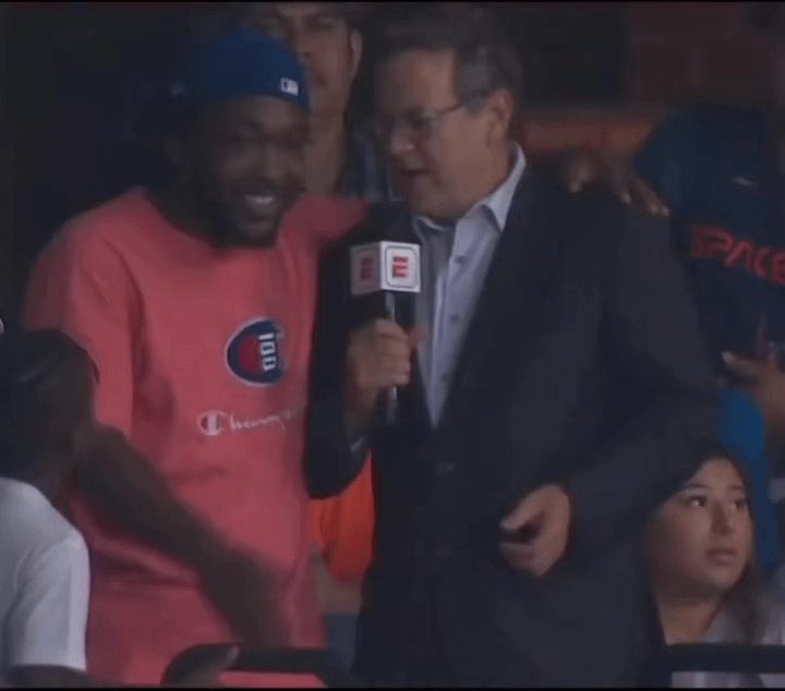 When a fan went viral for explaining the inspirational reason he reached for a foul ball and caused fan interference.