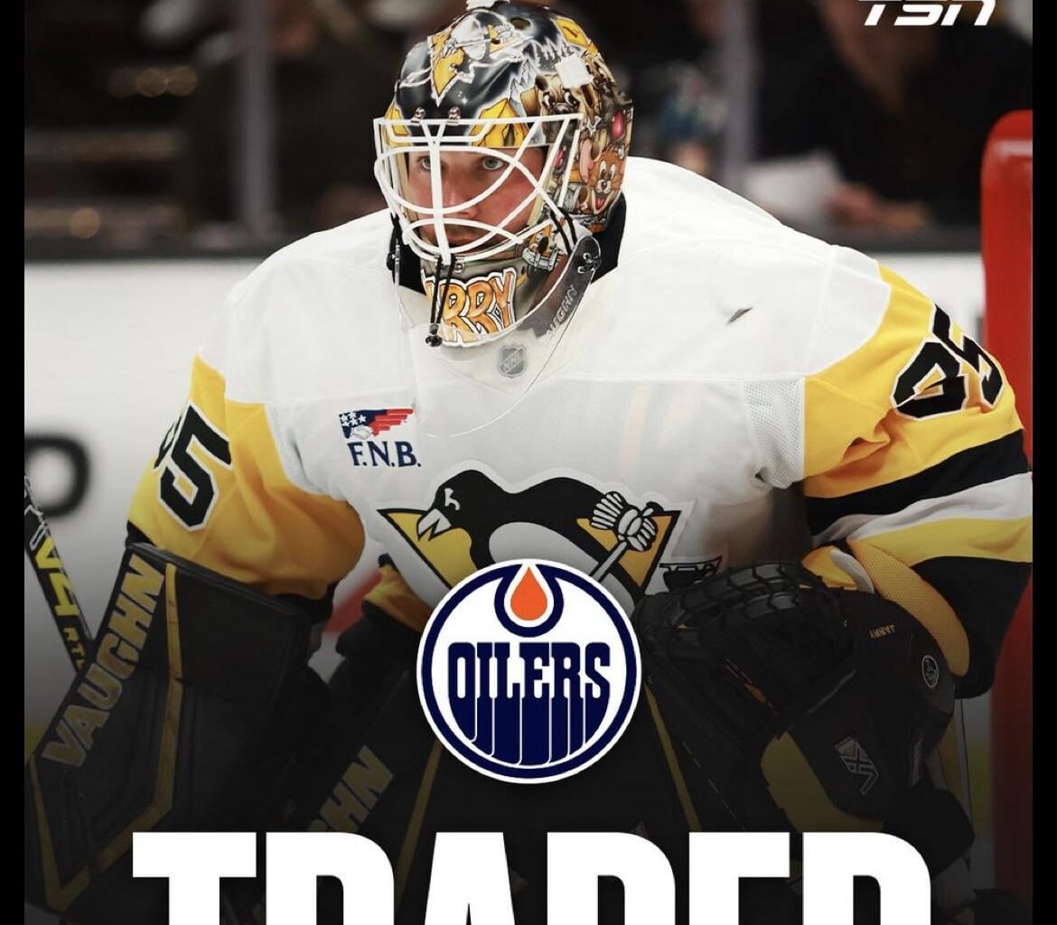 Per Pierre Lebrun, the Edmonton Oilers are trading for Tristan Jarry