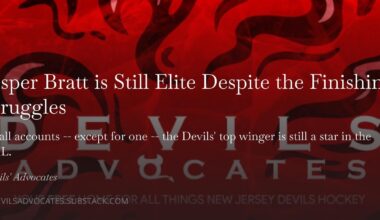 [Gambatese] Jesper Bratt is Still Elite Despite the Finishing Struggles