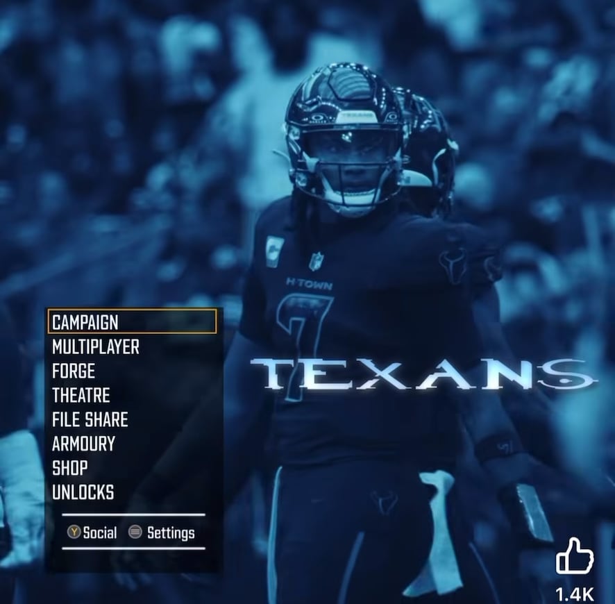 Halo edit from the Texans social media team 🔥