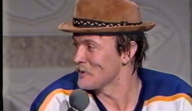 On this day 40 years ago, Lindy Ruff scored four goals against the Quebec Nordiques. Here’s his post game interview.