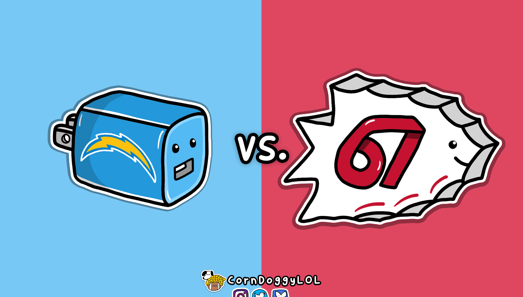 Los Angeles Chargers Week 15 Matchup Doodle :)