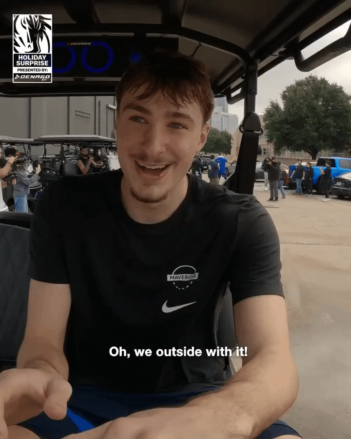 Kyrie bought the Mavs all goft carts!!