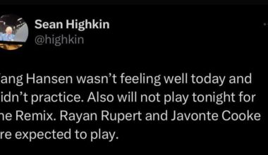 Yang might be injured