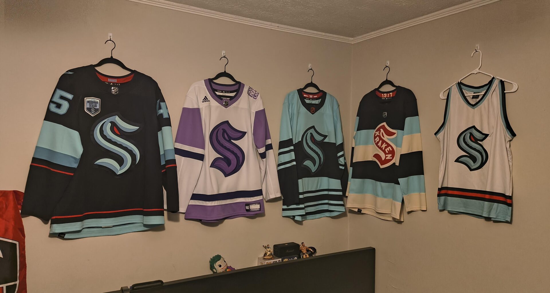 Finally Hanging my Jerseys!