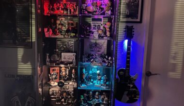 I just got my guitar for being a season ticket holder for 26 years.  And it hanging on the wall now.  Pretty cool holder with different colors.