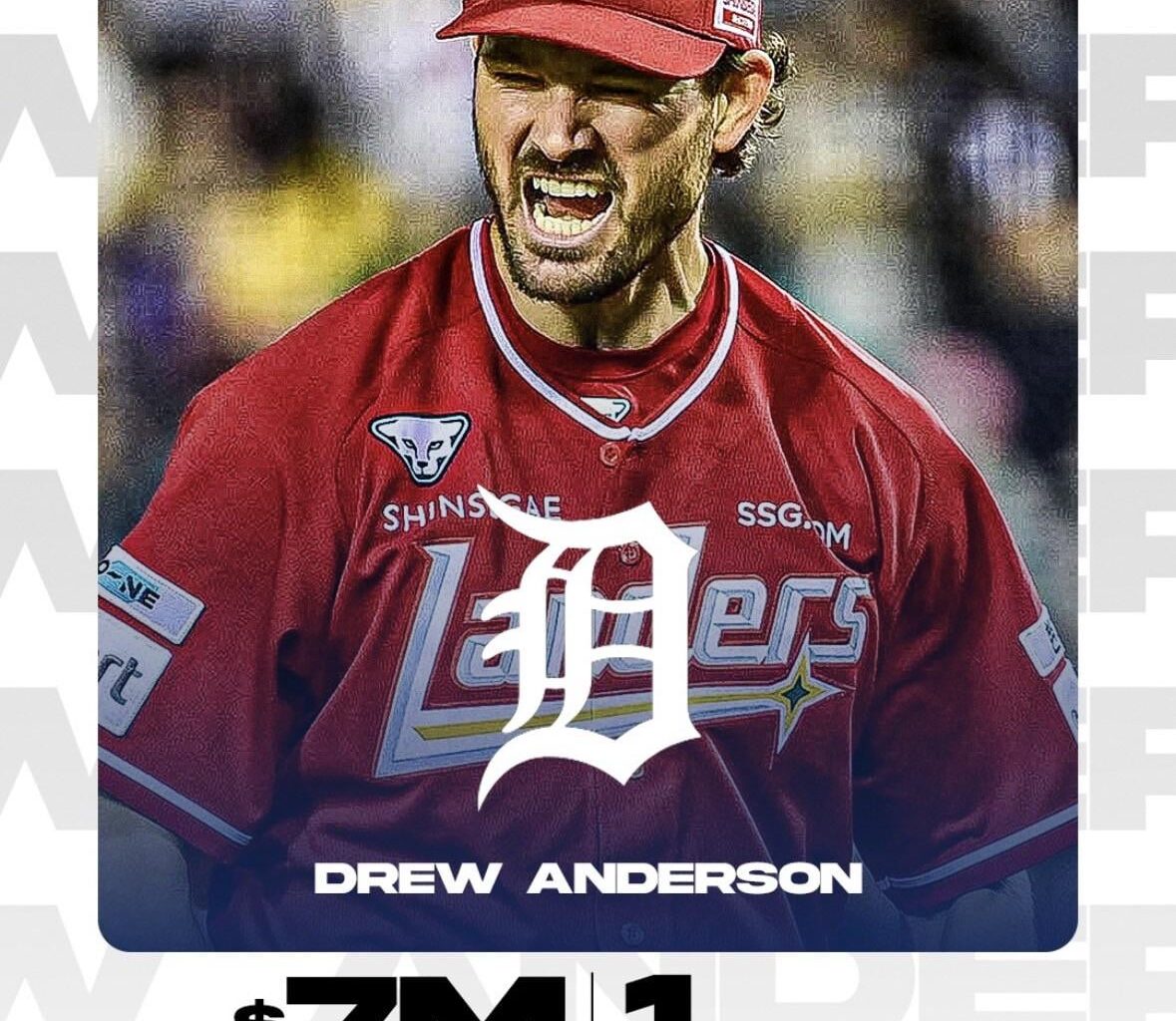 [Official] Another KBO player is headed to the MLB. Drew Anderson is signing with the Detriot Tigers.