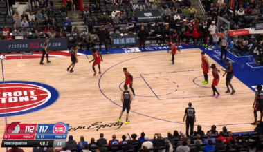 L2M report: Avdija's (POR) left hand makes direct contact with the ball to cleanly dislodge it from Holland (DET) during the driving shot attempt.