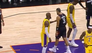 [Highlight] LeBron got mad after Dillon Brooks tried to high-five him