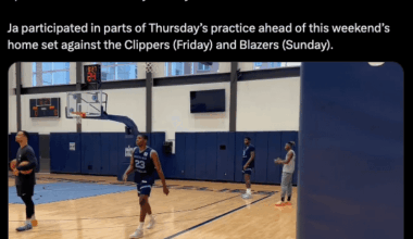 Iisalo says Ja Morant is day-to-day and participated in parts of practice