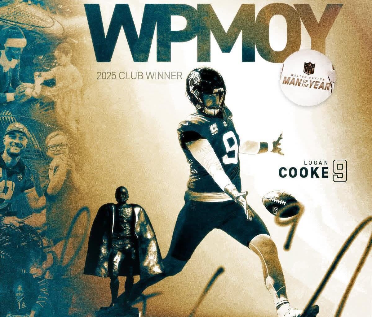 Congratulations Logan Cook, our Walter Payton Man of the Year club winner