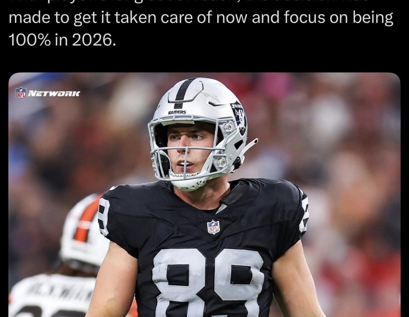 To anyone that says “teams don’t tank”: The Raiders are placing star TE Brock Bowers on injured reserve today, officially ending his season, per sources.