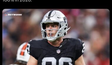To anyone that says “teams don’t tank”: The Raiders are placing star TE Brock Bowers on injured reserve today, officially ending his season, per sources.