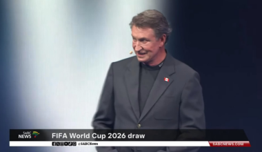 Aaron Judge announced at the FIFA Draw alongside Wayne Gretzky, Shaq, and Tom Brady
