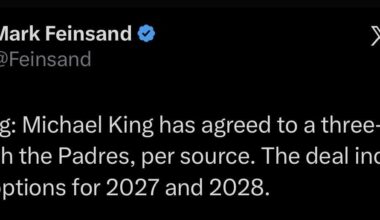 Michael King back to the Padres