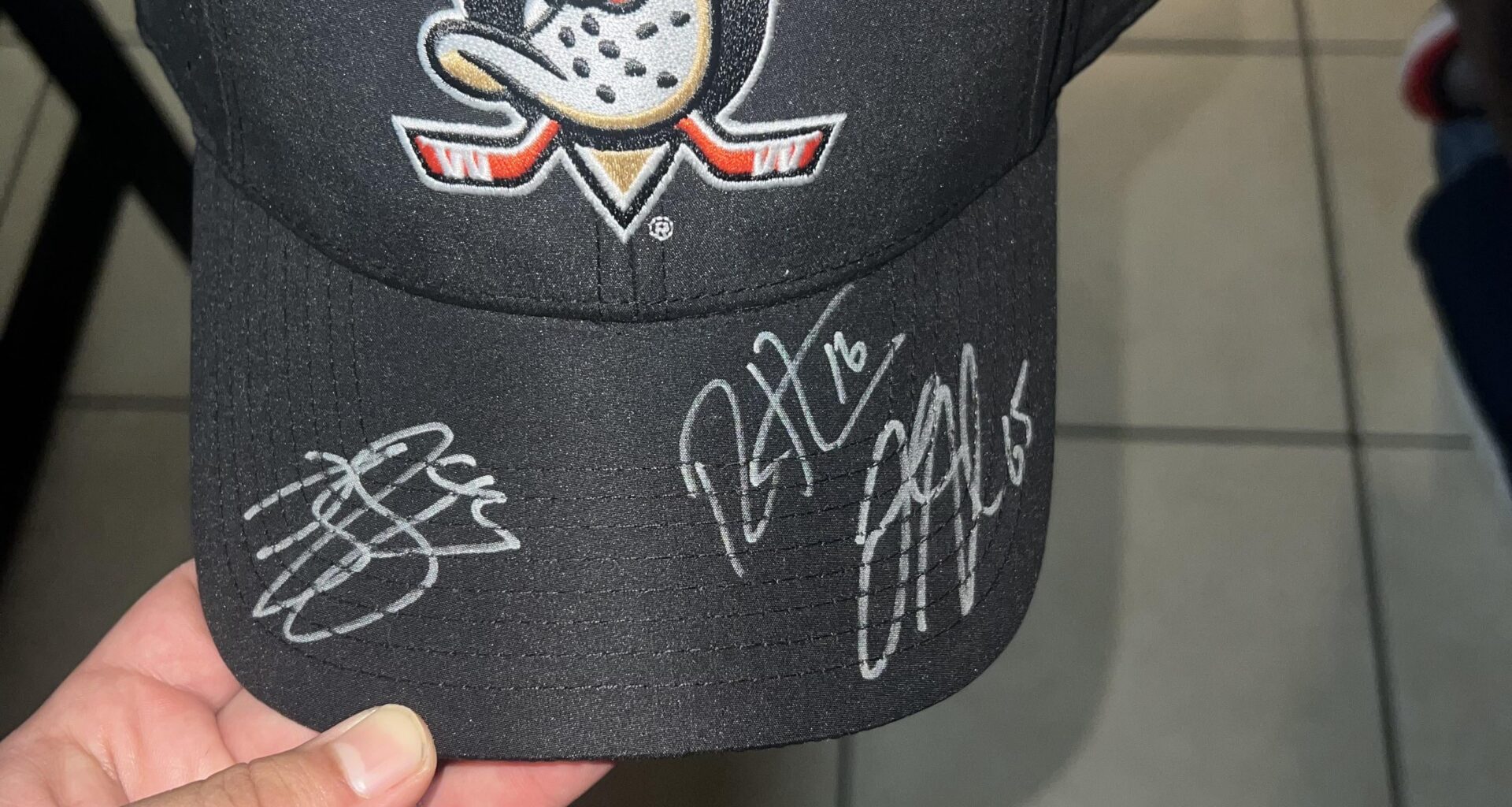 Signed ducks hat