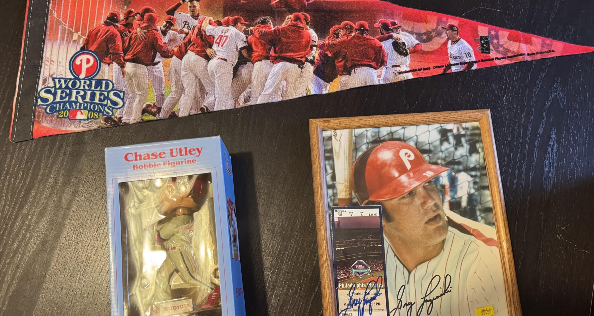 $12 dollar haul at Salvation Army, not a bad post season find for my office!