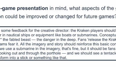 Feedback I just left on the STM survey