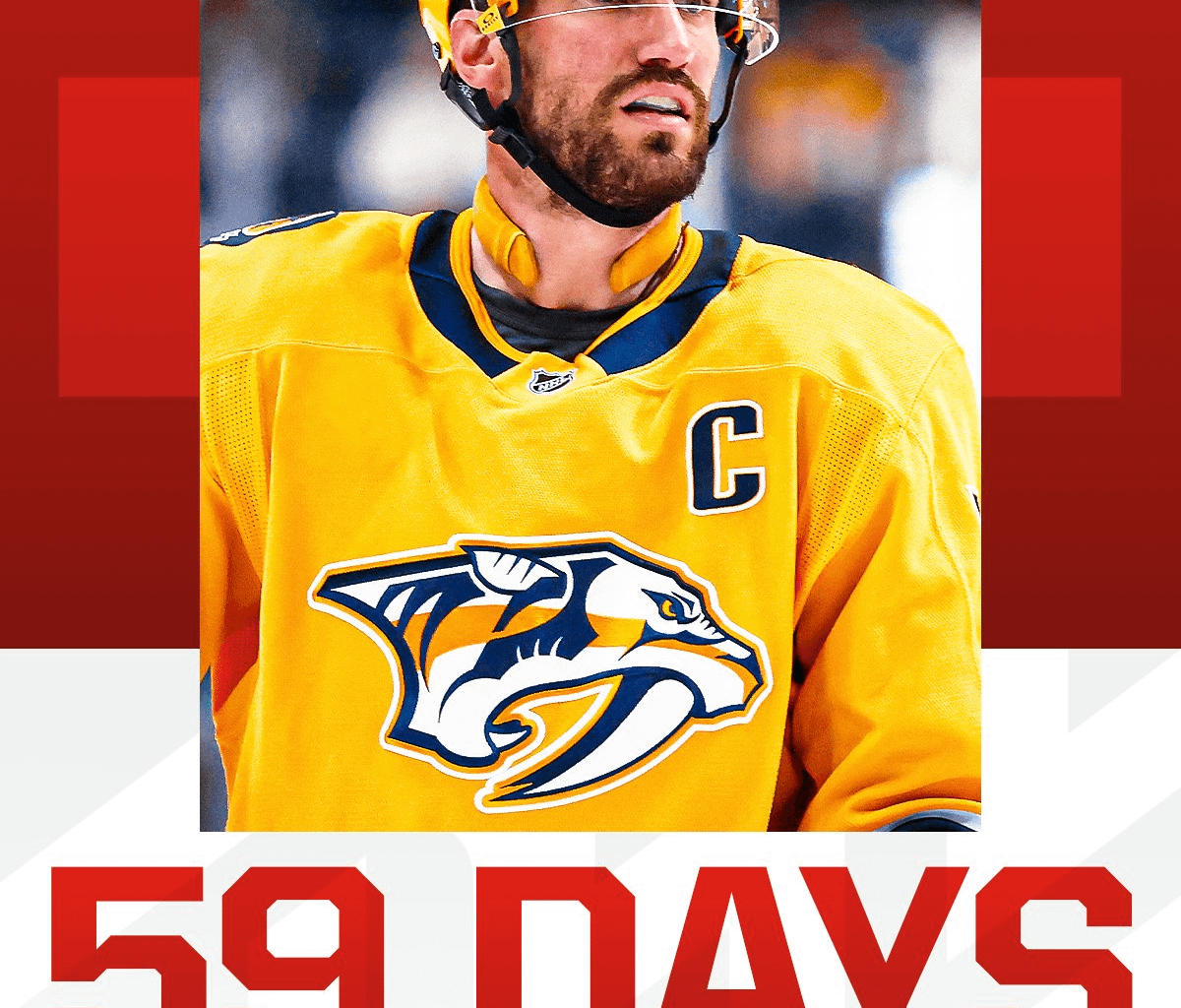 Roman Josi days until the Olympics (if they have a rink to play on)