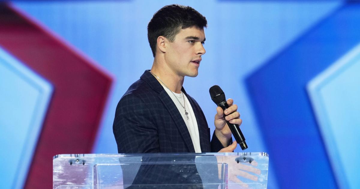 Chicago Cubs' Matt Shaw speaks at TPUSA Event