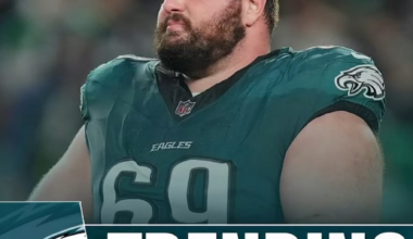 Landon Dickerson immediately shuts down reporter questioning Jalen Hurts.