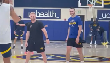 Mr. Nugget AG and CB back at it❤️🏀🏔️