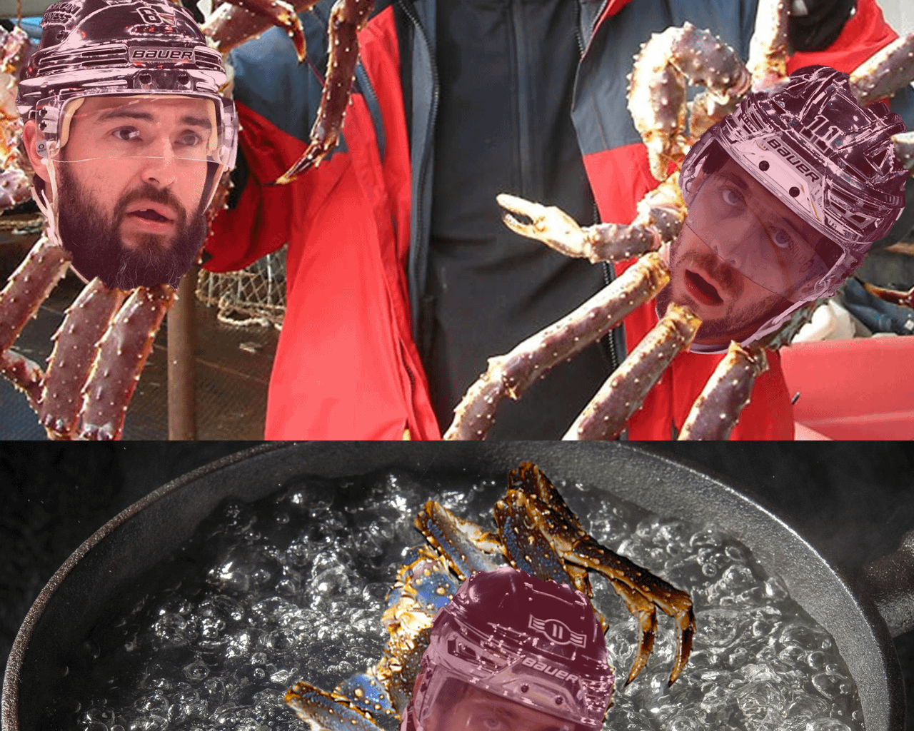 IT'S GAME DAY!!! Tonight, Chef Conny is COOKING UP SOME KING CRAB, and I'M HUNGRY!!! GO FLAMES!!!