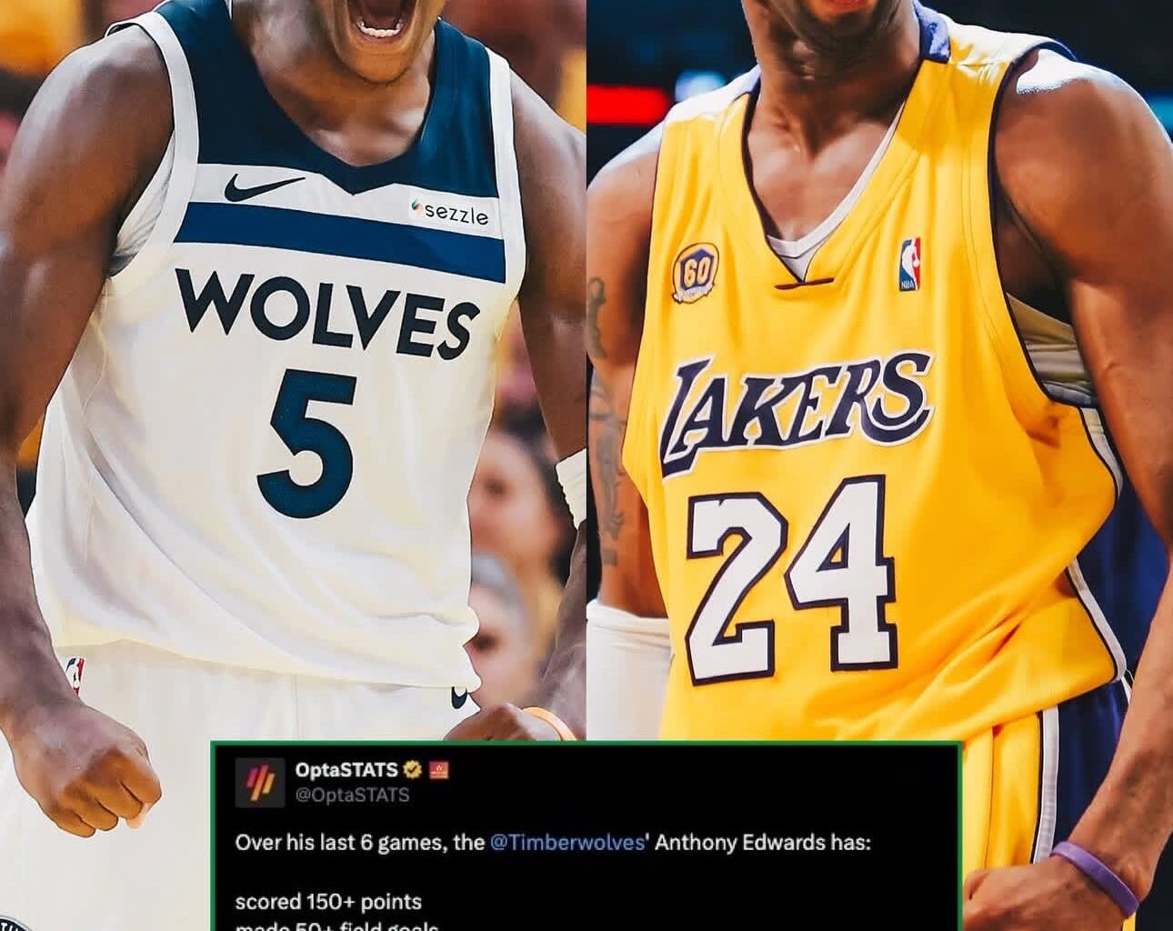 Anthony Edwards joins some legendary company with his last 6 game stretch