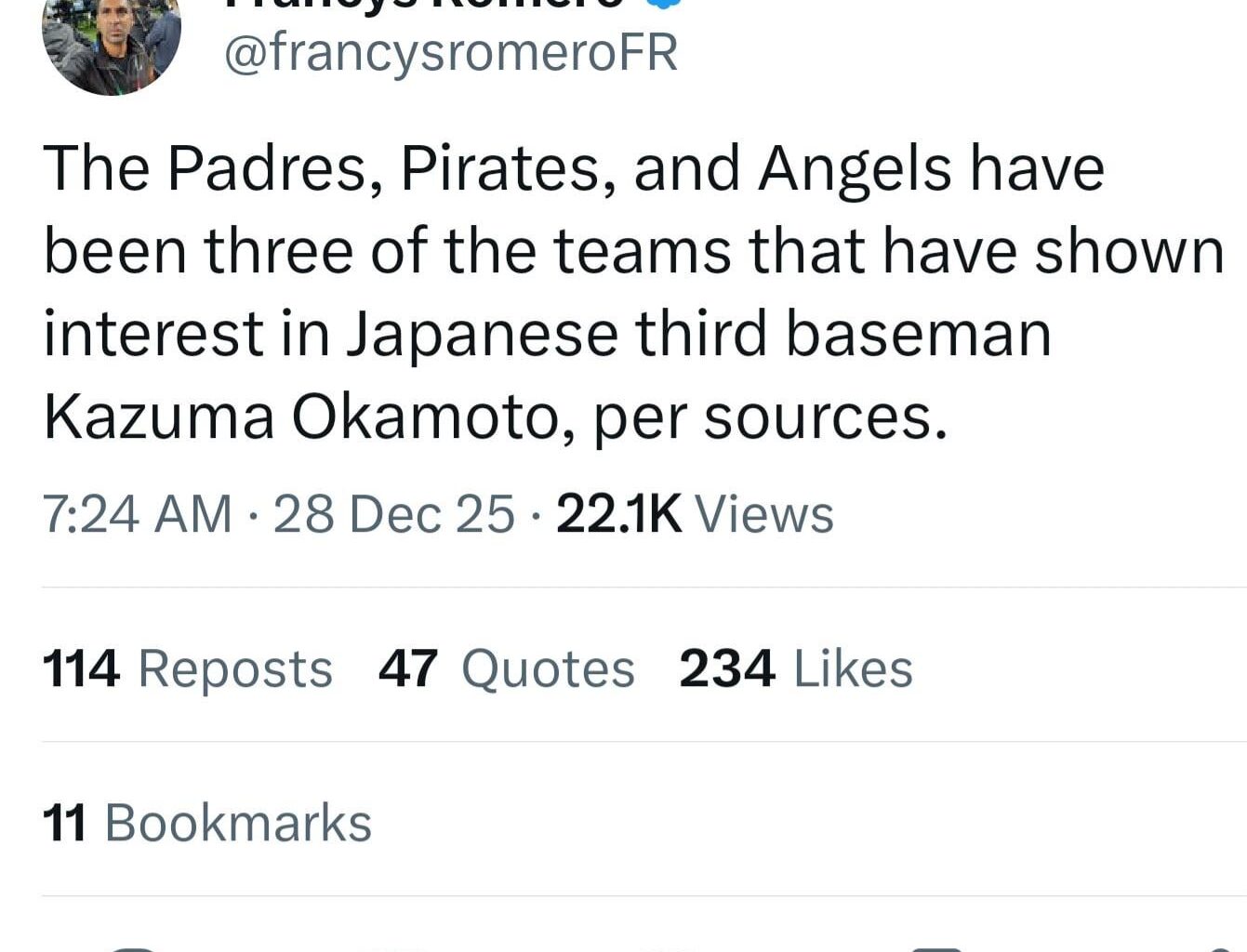 Hopefully Arte will open the checkbook for Okamoto