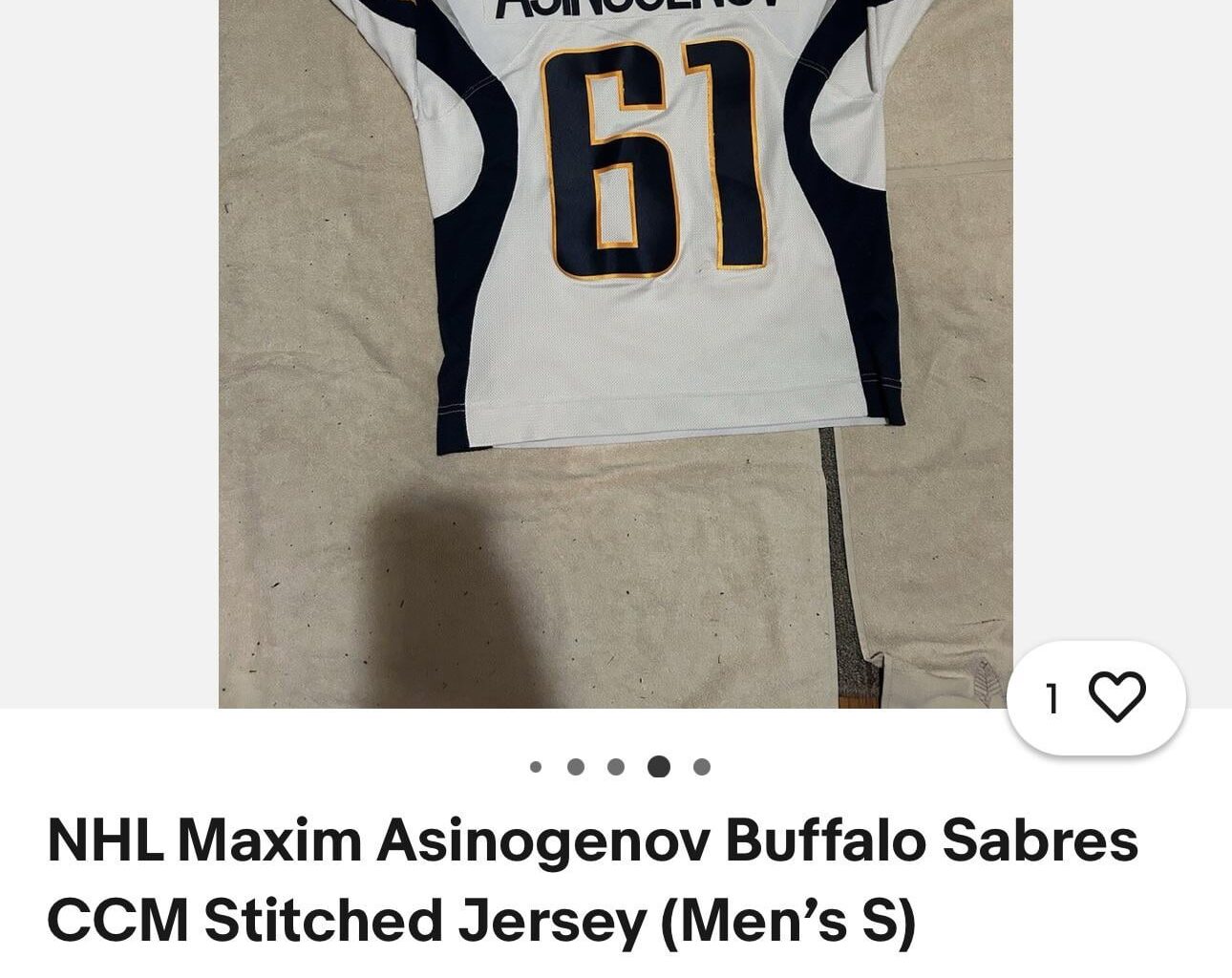 Anyone looking for a Maxim Asinogenov jersey 🤣🤣